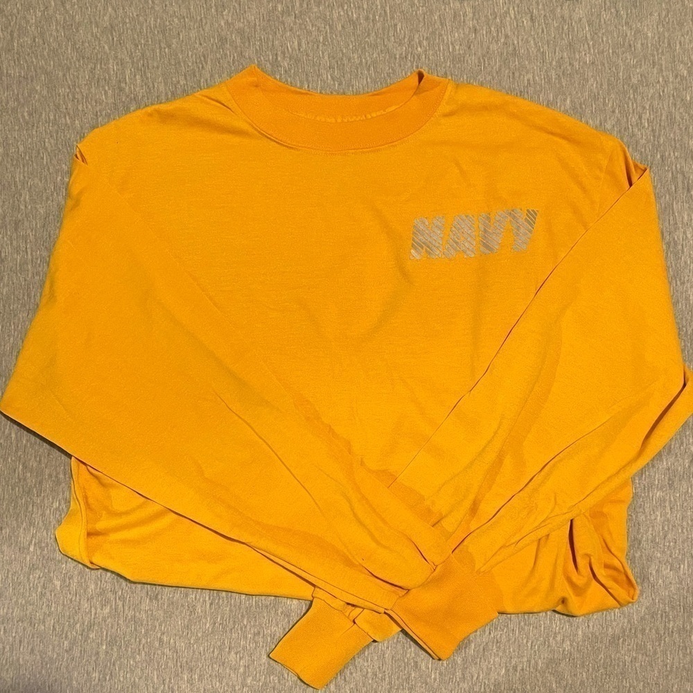 VINTAGE US Navy long sleeve tee shirt sz M official PT gear